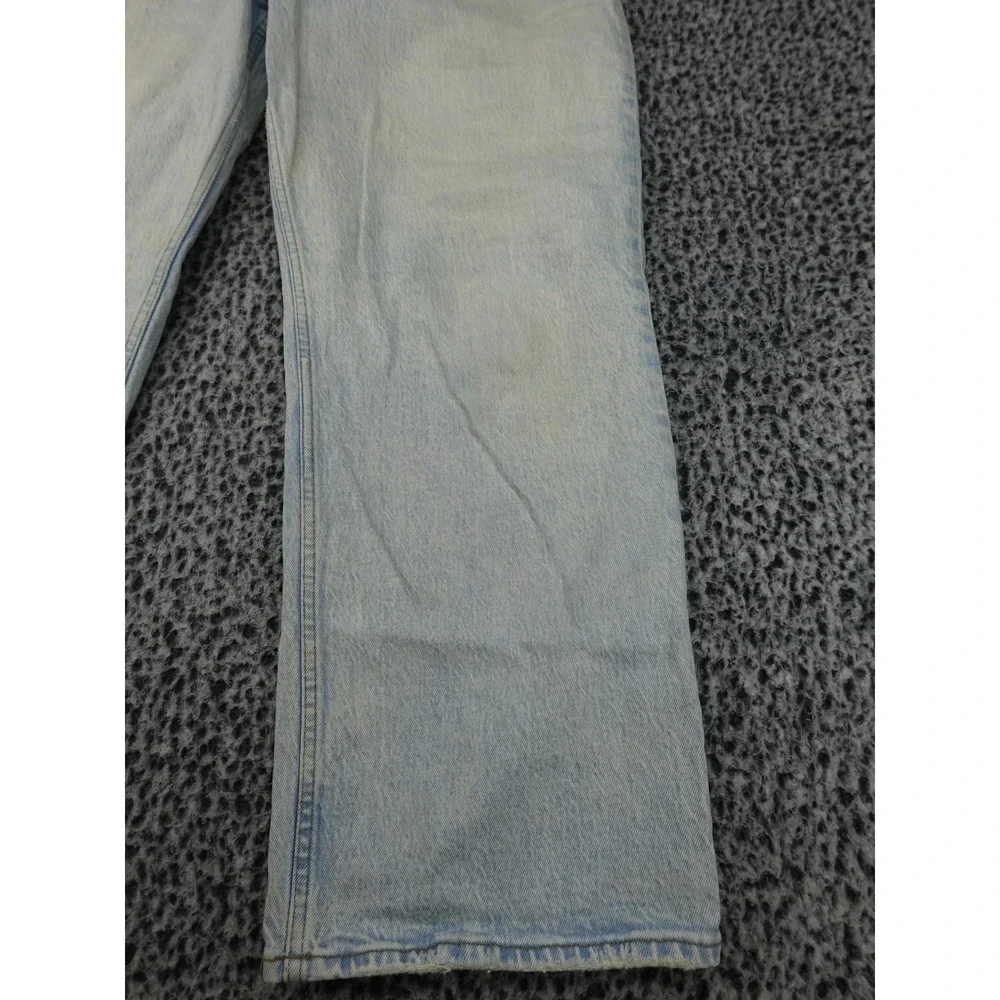 Abercrombie & Fitch 90s Relaxed Jean Womens 33/16S Light Wash High Rise Blue